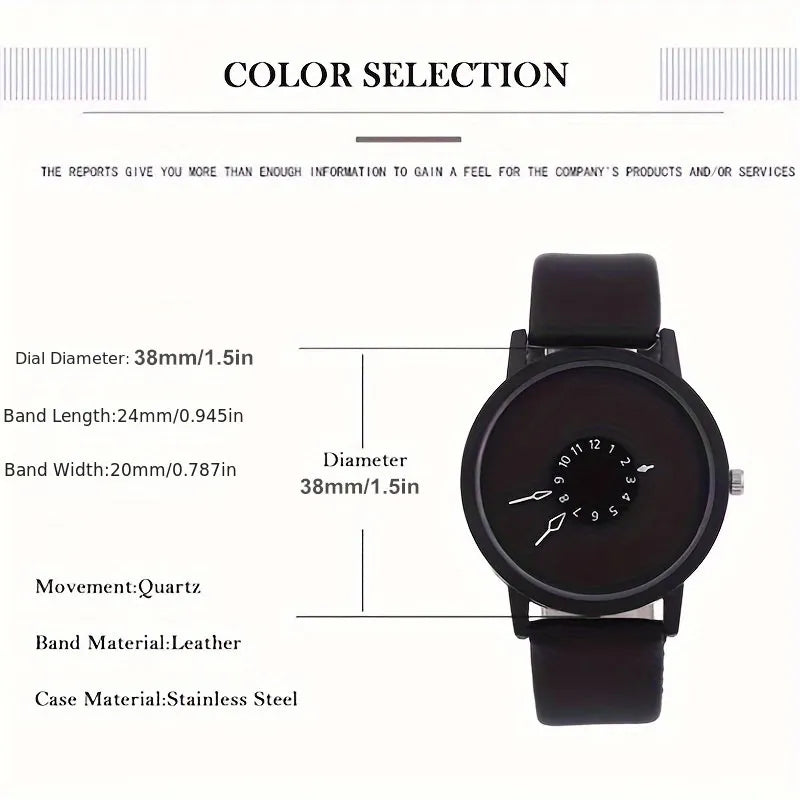 Pu Leather Strap Round